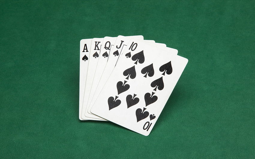 Kartu Poker Sekop Royal Flush